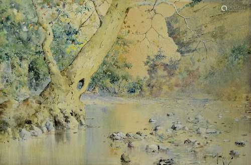 Paul Sawyier (Amer. 1865-1917), watercolor