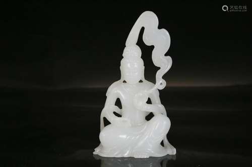 A white jade guanyin