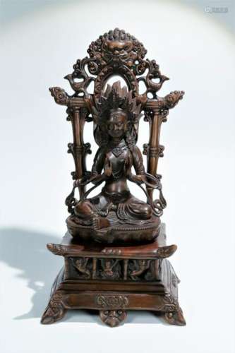 A boxwood figure of the buddha