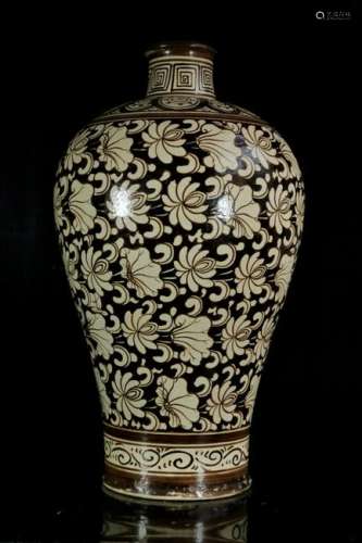 A jizhouyao ceramics 'flower' vase