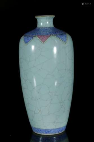 An enamelled vase