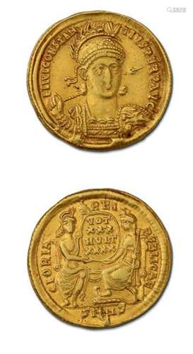 CONSTANCE II (324 361) Solidus. Nicomédie. 4,38 g.…