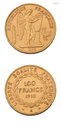 TROISIÈME RÉPUBLIQUE (1871 1940) 100 francs or, ty…