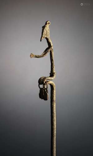 Fer Dogon Mali H. 60,5 cm Long fer forgé se termin…