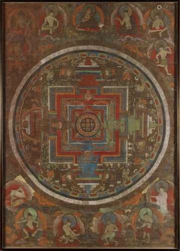 Mandala de Sarvavid Vairocana Tibet Oriental / Chi…