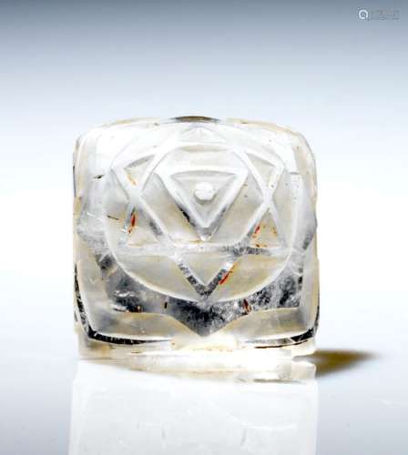 Yantra Népal Cristal de roche. 3 x 3 x 2 cm Yantra…