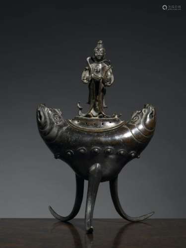 Brule parfums. Chine. C. 19° siècle Alliage cuivre…