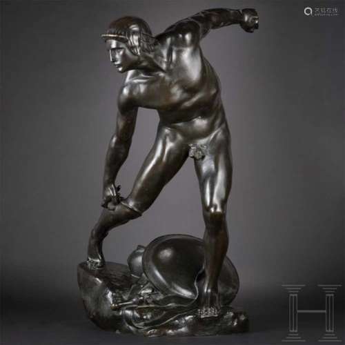 Constant Ambroise Roux (1865 - 1942), Bronzeskulptur, 