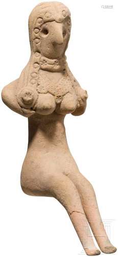 Weibliches Terrakotta-Idol, Indus Valley Civilization, Pakistan-Nordwestindien, 3. Jtsd. v. Chr.