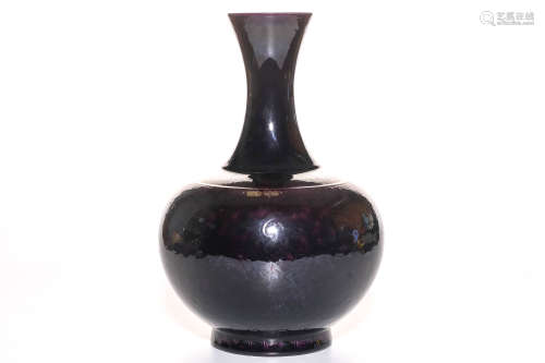 A Chinese Purple Glazed Porcelain Vase