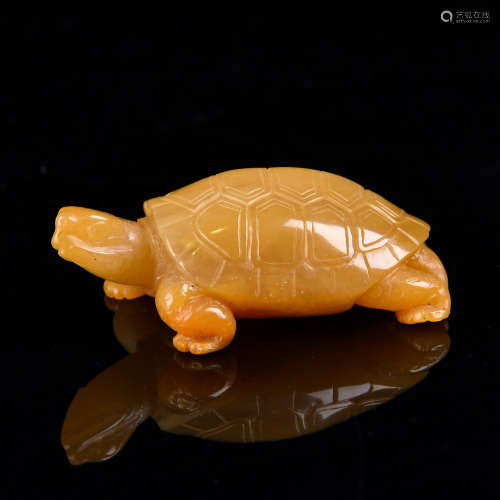 A Chinese Carved Tianhuang Turtle