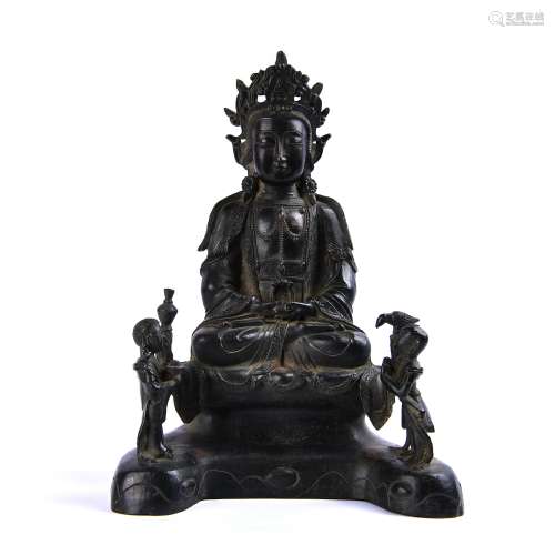 A Chinese Bronze Figure of Buddha