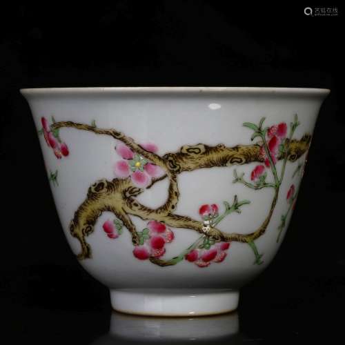 A Chinese Famille-Rose Porcelain Cup