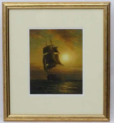 James Hardy, XX, Marine School, Oil on board,