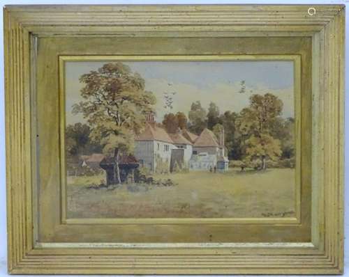 Edith Parsons, XIX-XX, Watercolour, Farmhouse at