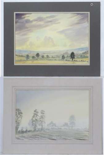 Paterson, XX, Watercolour, a pair, Mist in the early