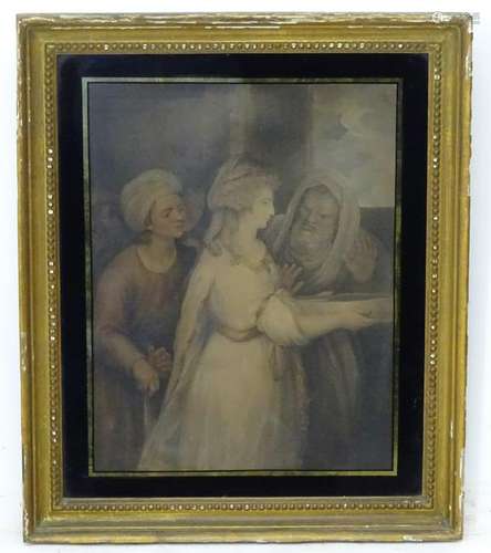 Circa 1800, Vere eglomise gilt framed stipple