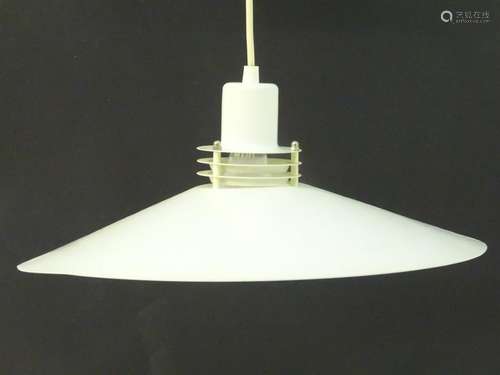 Vintage Retro: a Danish / Scandi hanging pendant lamp /