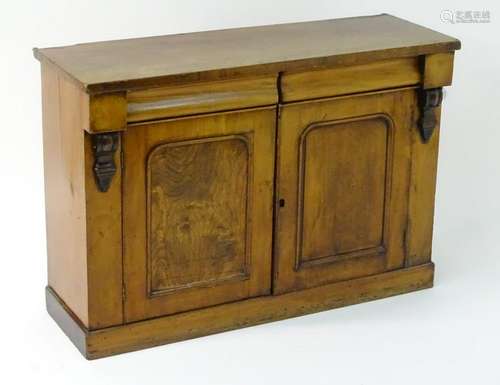 A mid / late 19thC mahogany chiffonier with a