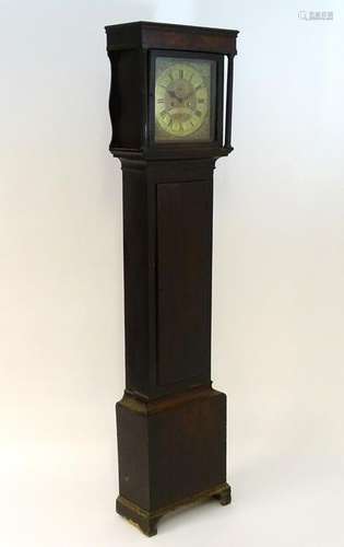 An 18thC Longcase clock marked 'Geo: Tommerson Leaden