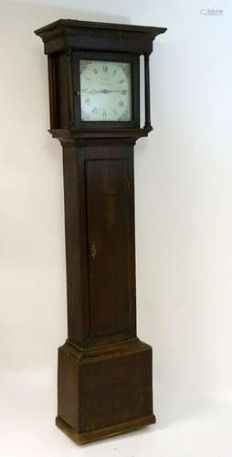 Longcase clock: 'Wm Peacock, Banbury' Oxfordshire / Oxo