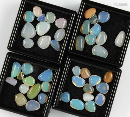 Lot loose opals