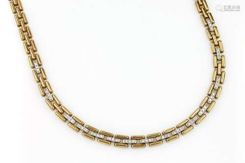 18 kt gold necklace with brilliants