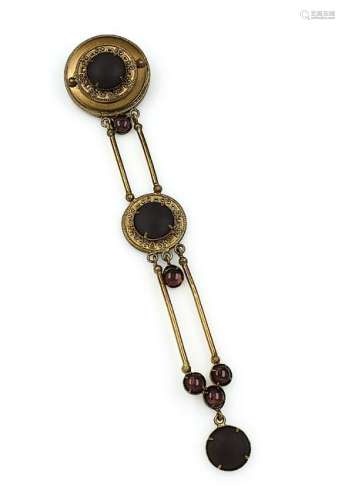 Brooch with glass stones