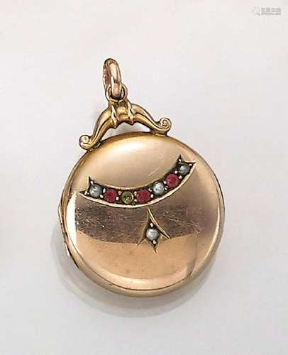 8 kt gold locketpendant, Great Britain, ca. 1895/1900