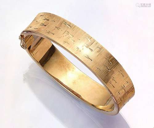 14 kt gold bangle, approx. 51.5 g