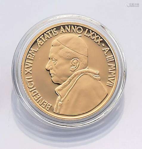 Gold coin, 50 EURO, 'The eucharist', Vatican 2007