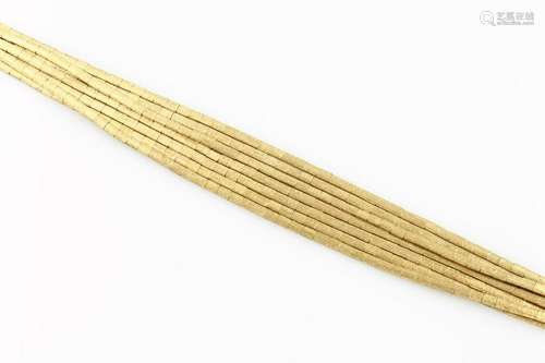 18 kt gold 7-row bracelet