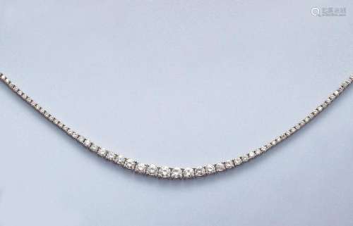 14 kt gold necklace with brilliants