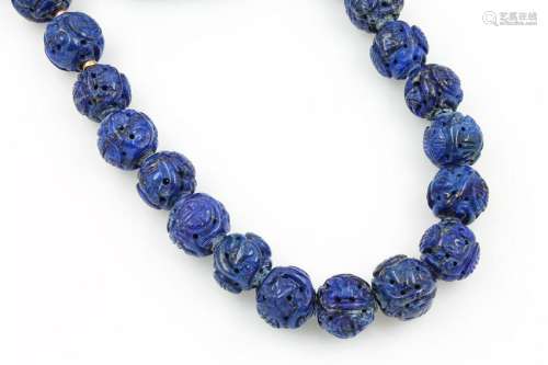 Necklace made of lapis lazuli with Jörg Heinz clasp
