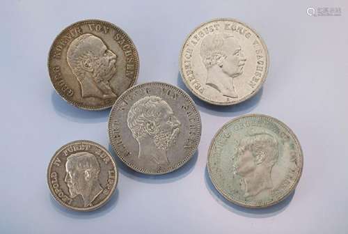 Lot 17 silver coins, German Reich