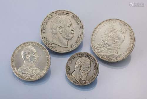 Lot 36 silver coins, German Reich