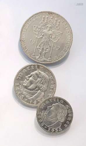 Lot 3 silver coins