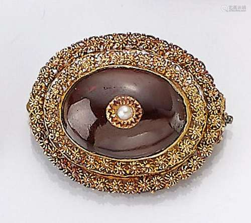 14 kt gold brooch, approx. 1890s