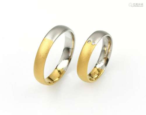 Pair of friendship- respectively wedding rings