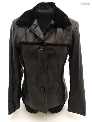 Ladies black Aviatrix Original Outerwear leather