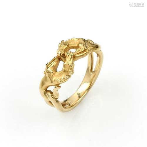 18 kt gold CARRERA Y CARRERA ring