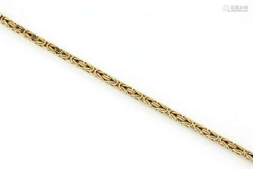 14 kt gold royal chain bracelet