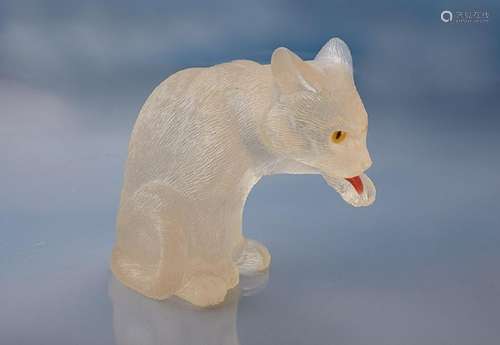 Berylsculpture 'cat'