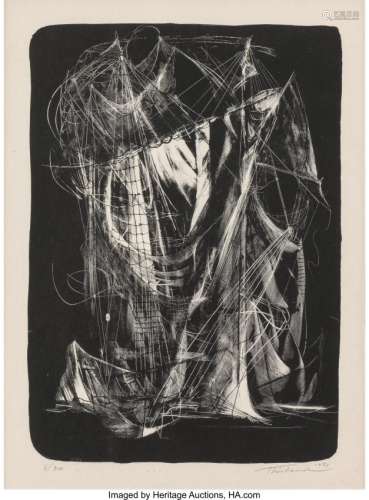 77017: Wayne Thiebaud (b. 1920) Untitled, 1951 Lithogra