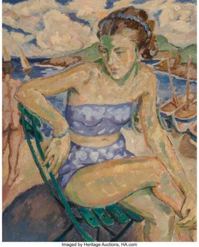 77021: Mela Muter (1886-1967) Untitled (Woman in Britta