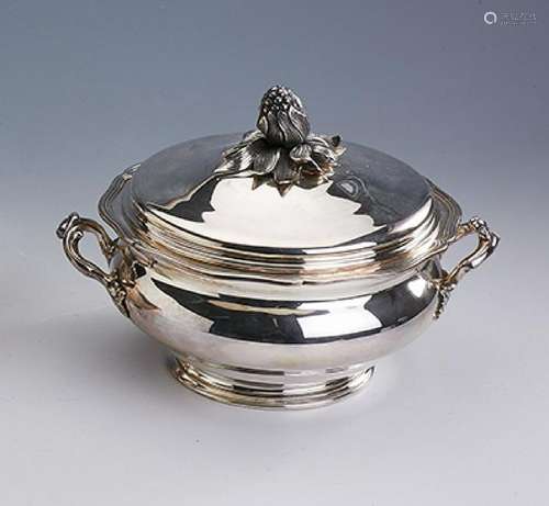 Cover terrine, Paris, approx. 1910, silver