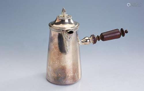 Chocolate pot, France approx. 1900/10, silver 950