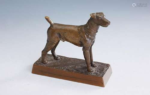 Bronzesculpture 'fox terrier'