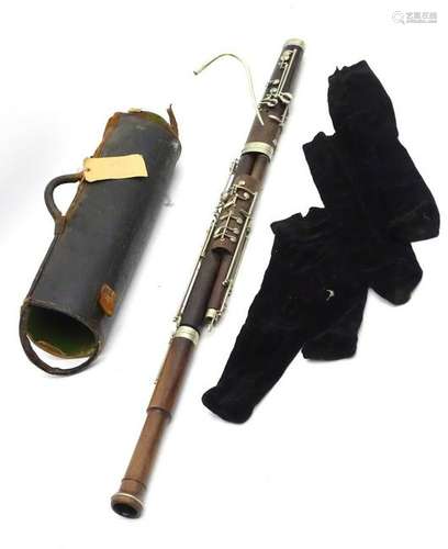 Musical Instruments: an early 20thC bassoon by Buffet