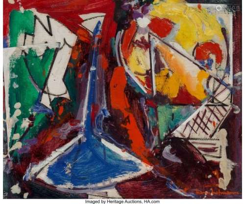 77040: Hans Hofmann (1880-1966) Untitled (double-sided
